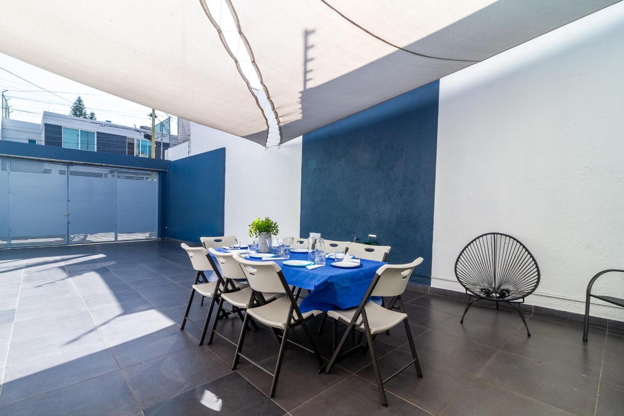 瓜达拉哈拉Casa Azul Turquesa Excelente Ubicacion Facturamos别墅 外观 照片